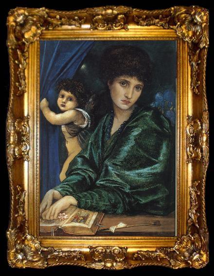framed  Burne-Jones, Sir Edward Coley Portrait of Maria Zambaco, ta009-2